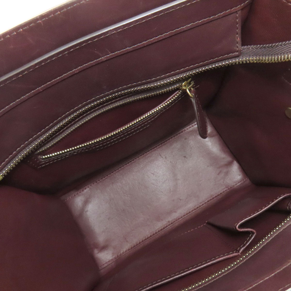 CELINE セリーヌ ラゲージマイクロ トートバッグ カーフ レディース 中古