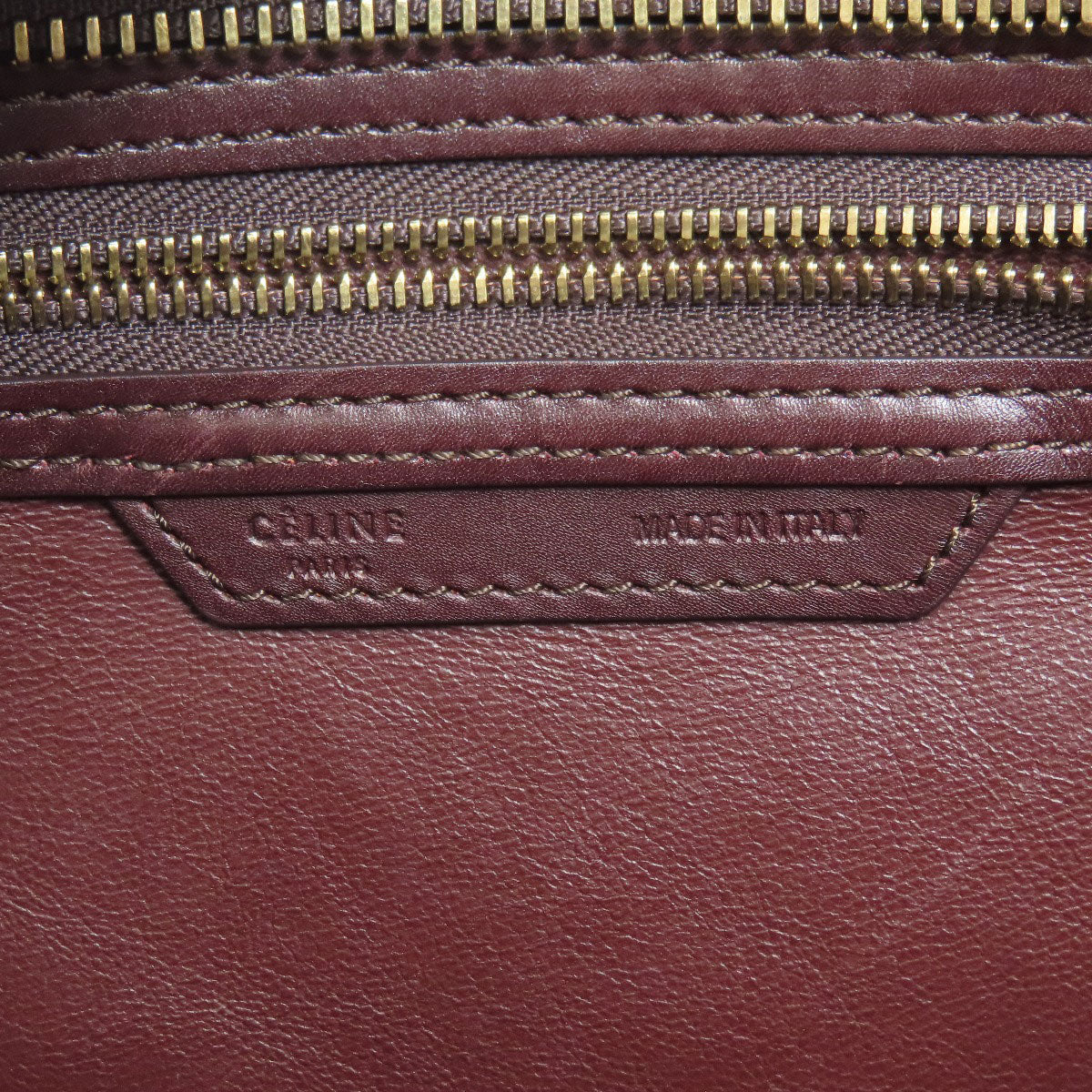 CELINE セリーヌ ラゲージマイクロ トートバッグ カーフ レディース 中古