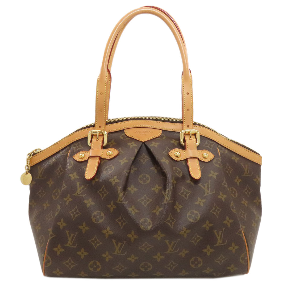 LOUIS VUITTON ルイヴィトン M40144 ティヴォリGM トートバッグ モノグラムキャンバス レディース 中古