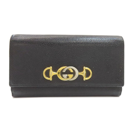 GUCCI グッチ 573612 ズゥミ コンチネンタルウォレット 長財布（小銭入れあり） レザー レディース 中古
