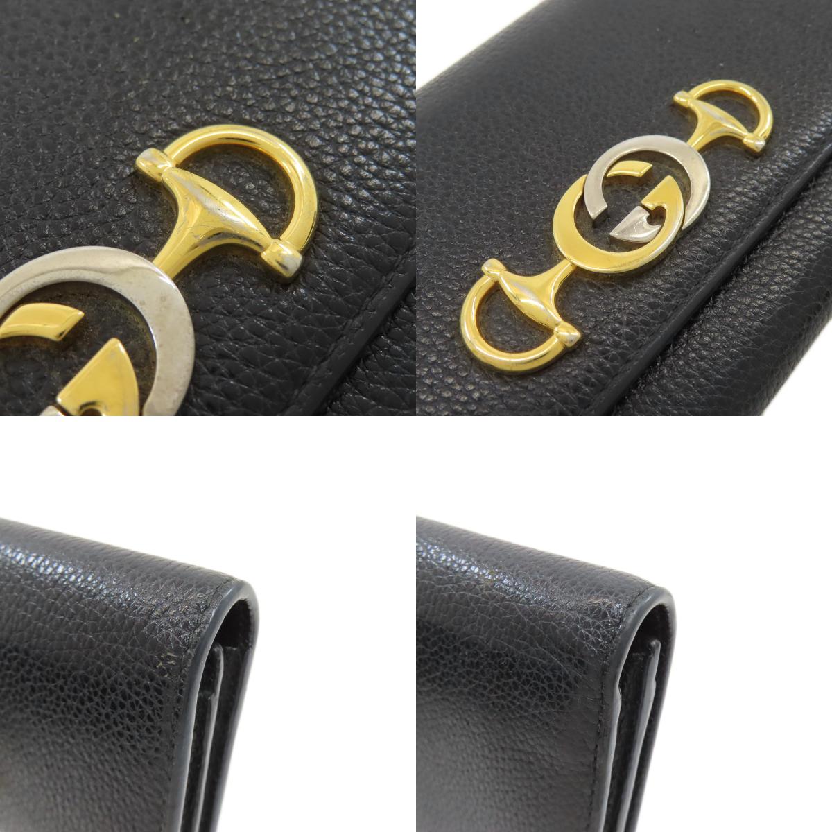 GUCCI グッチ 573612 ズゥミ コンチネンタルウォレット 長財布（小銭入れあり） レザー レディース 中古