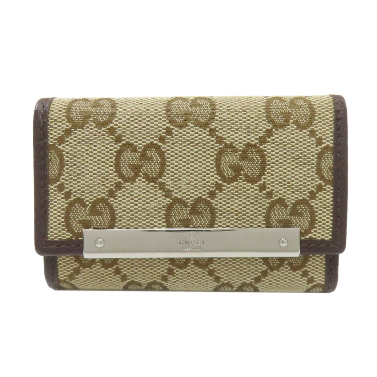 GUCCI グッチ 127048 GGキャンバス キーケース キャンバス レディース 中古
