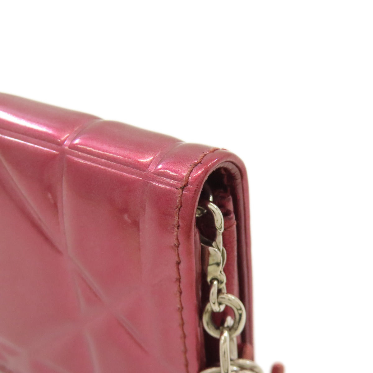 CHRISTIAN DIOR クリスチャンディオール カナージュ カードケース エナメル レディース 中古