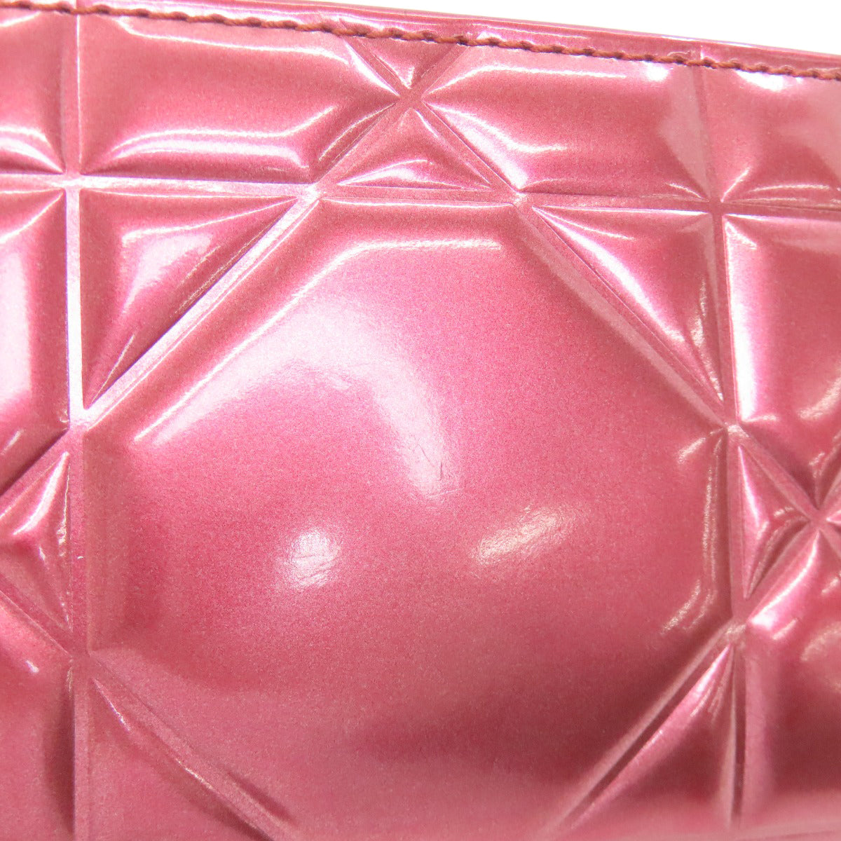 CHRISTIAN DIOR クリスチャンディオール カナージュ カードケース エナメル レディース 中古