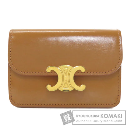 CELINE セリーヌ トリオンフ カードケース レザー レディース 中古