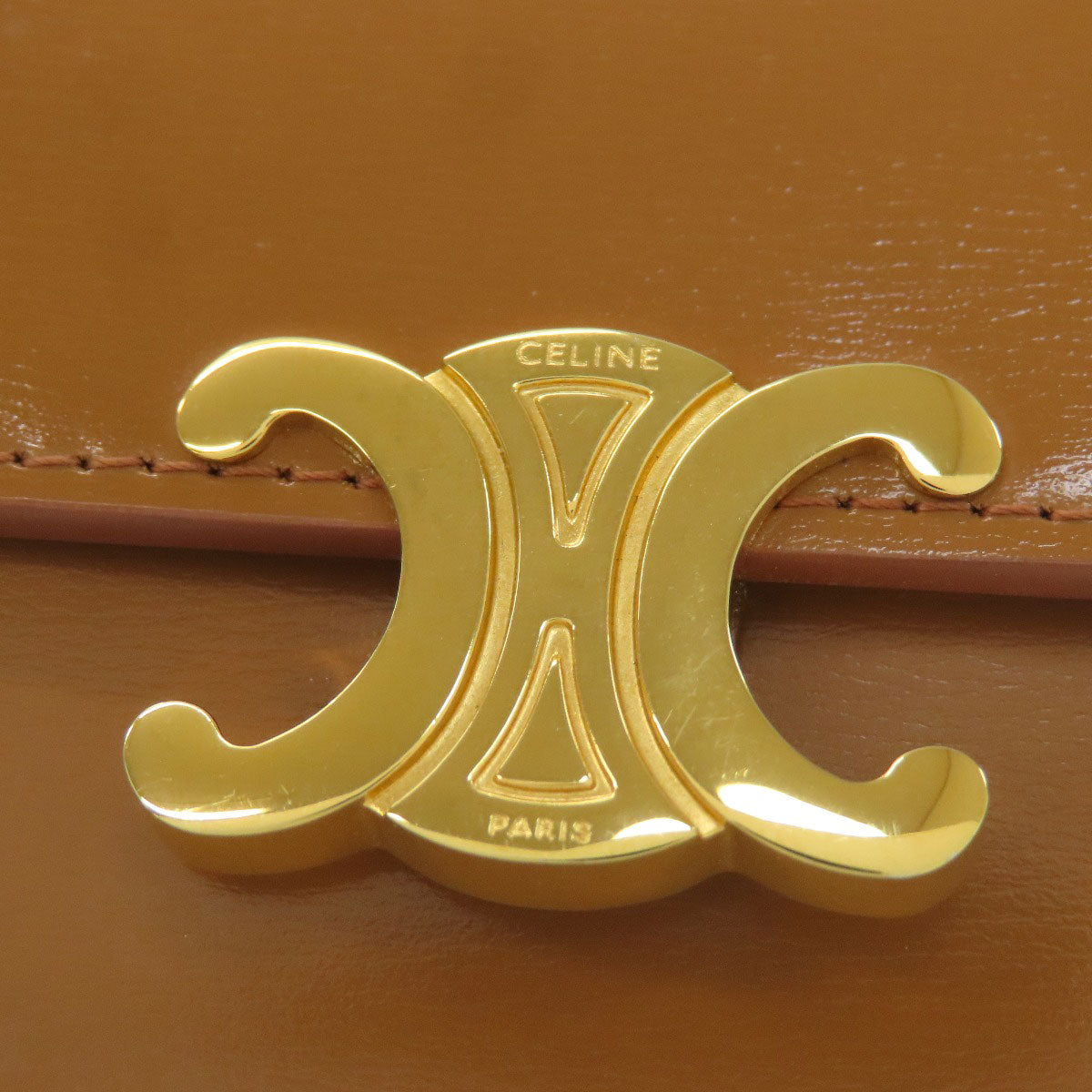 CELINE セリーヌ トリオンフ カードケース レザー レディース 中古