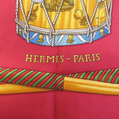 HERMES エルメス カレ90 タンブールの太鼓 スカーフ シルク レディース 中古