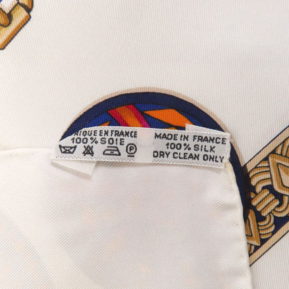 HERMES エルメス カレ90 馬のリボン飾り スカーフ シルク レディース 中古