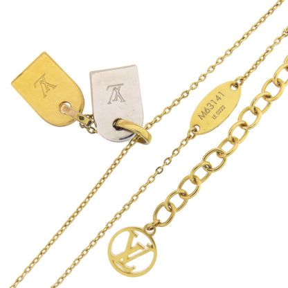 LOUIS VUITTON ルイヴィトン M63141 ナノグラム ネックレス 金属製 レディース 中古