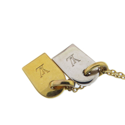 LOUIS VUITTON ルイヴィトン M63141 ナノグラム ネックレス 金属製 レディース 中古