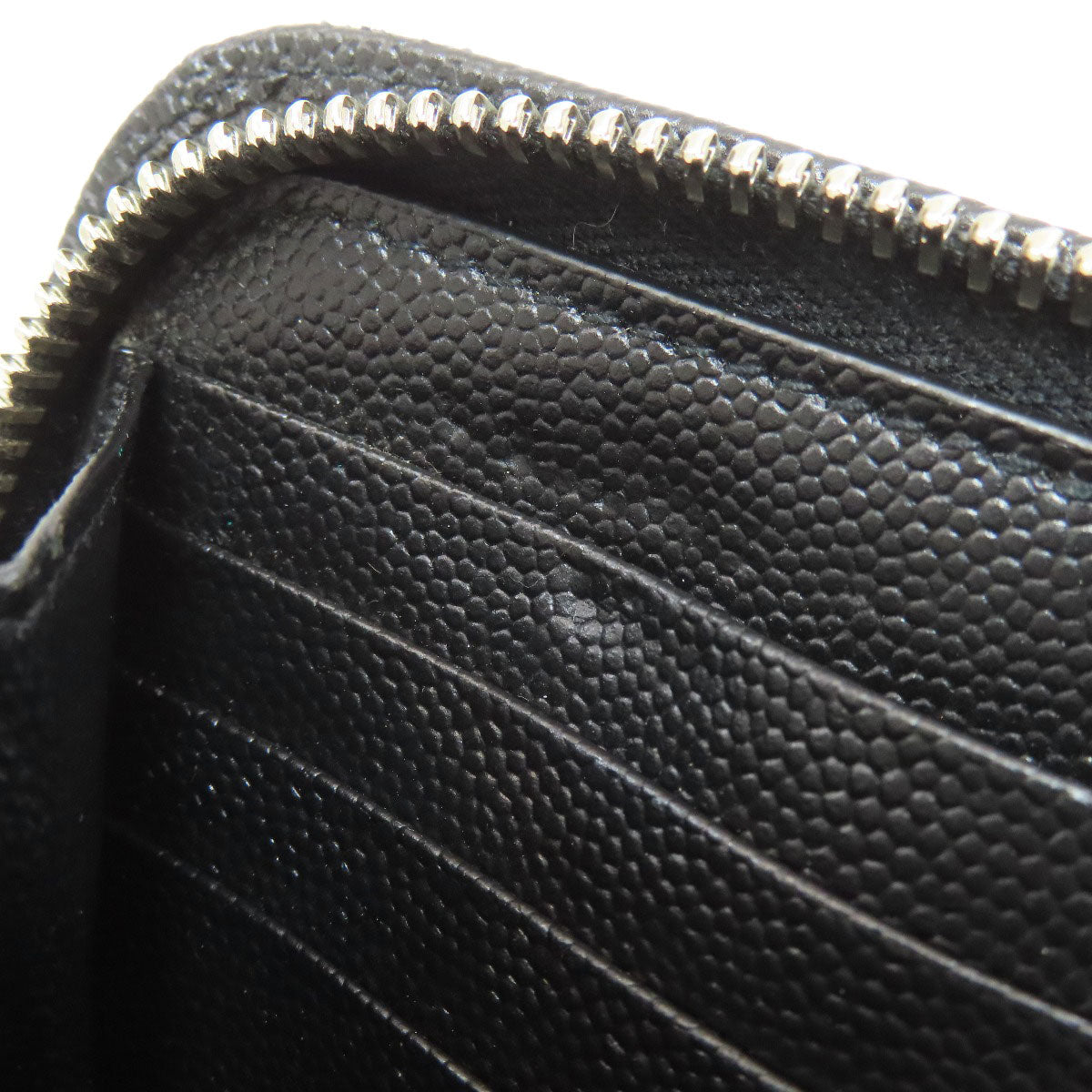SAINT LAURENT サンローラン ラウンドファスナー 長財布（小銭入れあり） カーフ レディース 中古