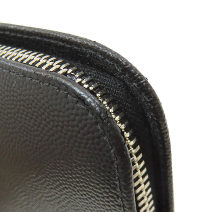 SAINT LAURENT サンローラン ラウンドファスナー 長財布（小銭入れあり） カーフ レディース 中古