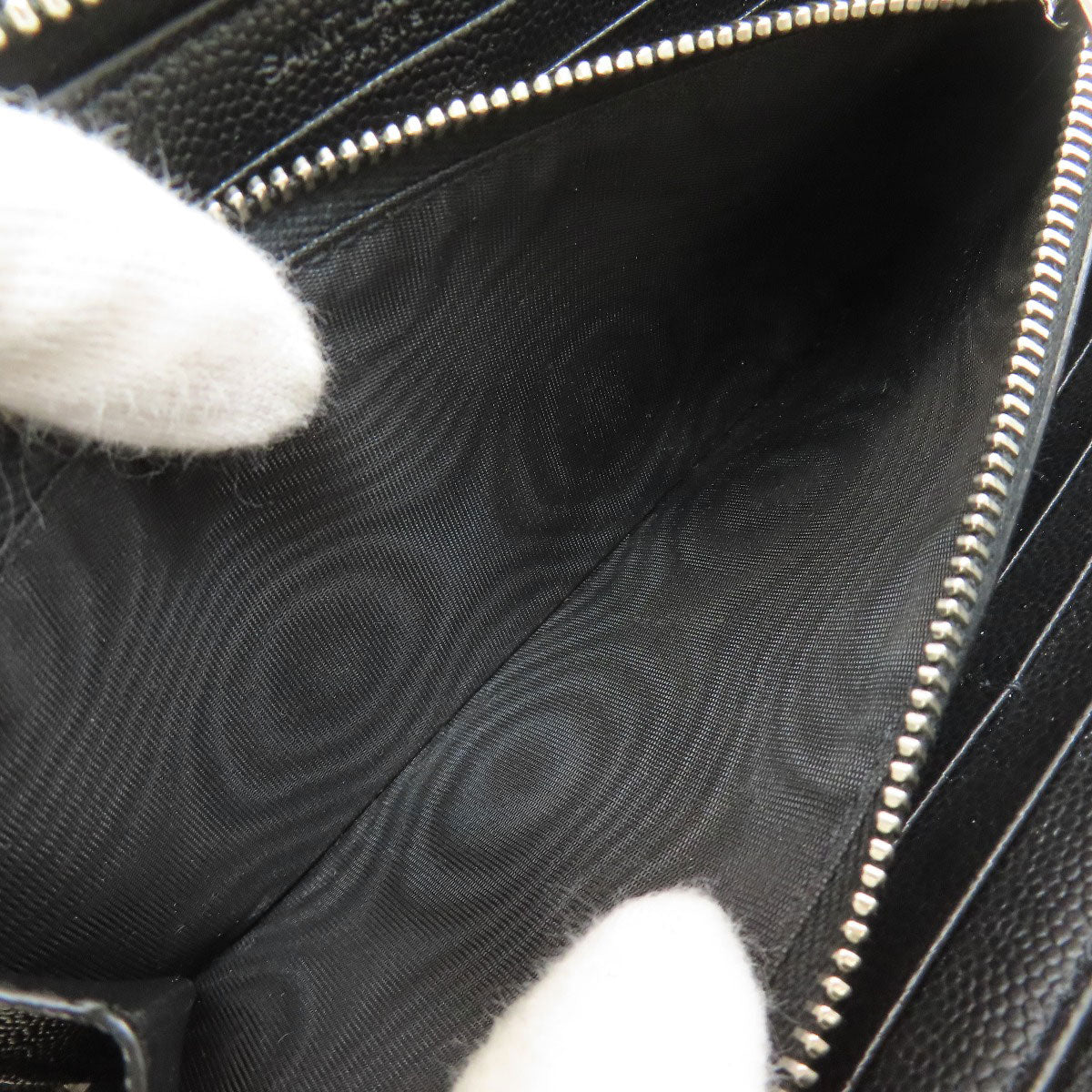 SAINT LAURENT サンローラン ラウンドファスナー 長財布（小銭入れあり） カーフ レディース 中古