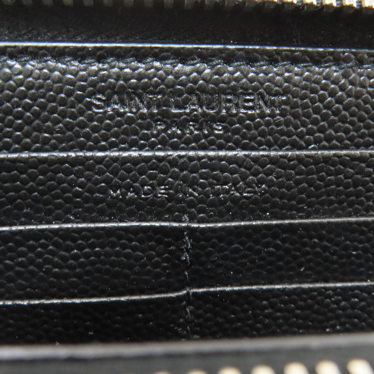 SAINT LAURENT サンローラン ラウンドファスナー 長財布（小銭入れあり） カーフ レディース 中古