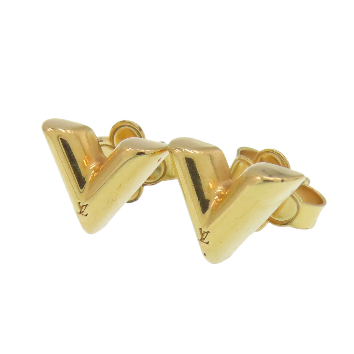 LOUIS VUITTON ルイヴィトン M68153 エセンシャルV ピアス 金属製 レディース 中古