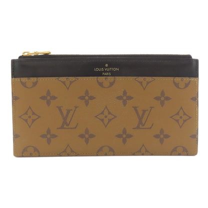 LOUIS VUITTON ルイヴィトン M80390 スリムパース 長財布（小銭入れあり） モノグラムリバース レディース 中古
