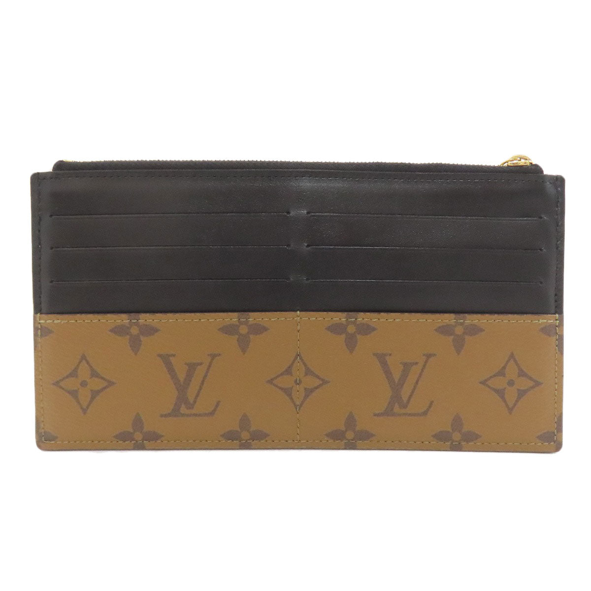 LOUIS VUITTON ルイヴィトン M80390 スリムパース 長財布（小銭入れあり） モノグラムリバース レディース 中古