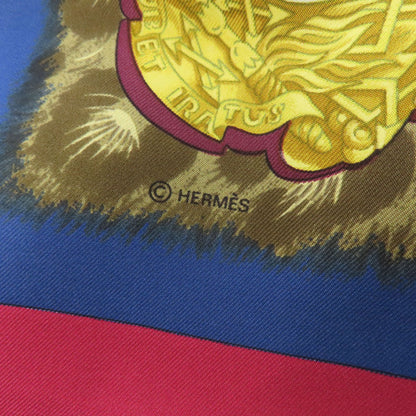 HERMES エルメス カレ90 面貌のない兜 スカーフ シルク レディース 中古