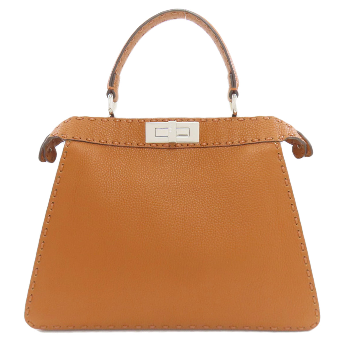 FENDI フェンディ ピーカブー アイシーユー 2WAY ハンドバッグ カーフ レディース 中古