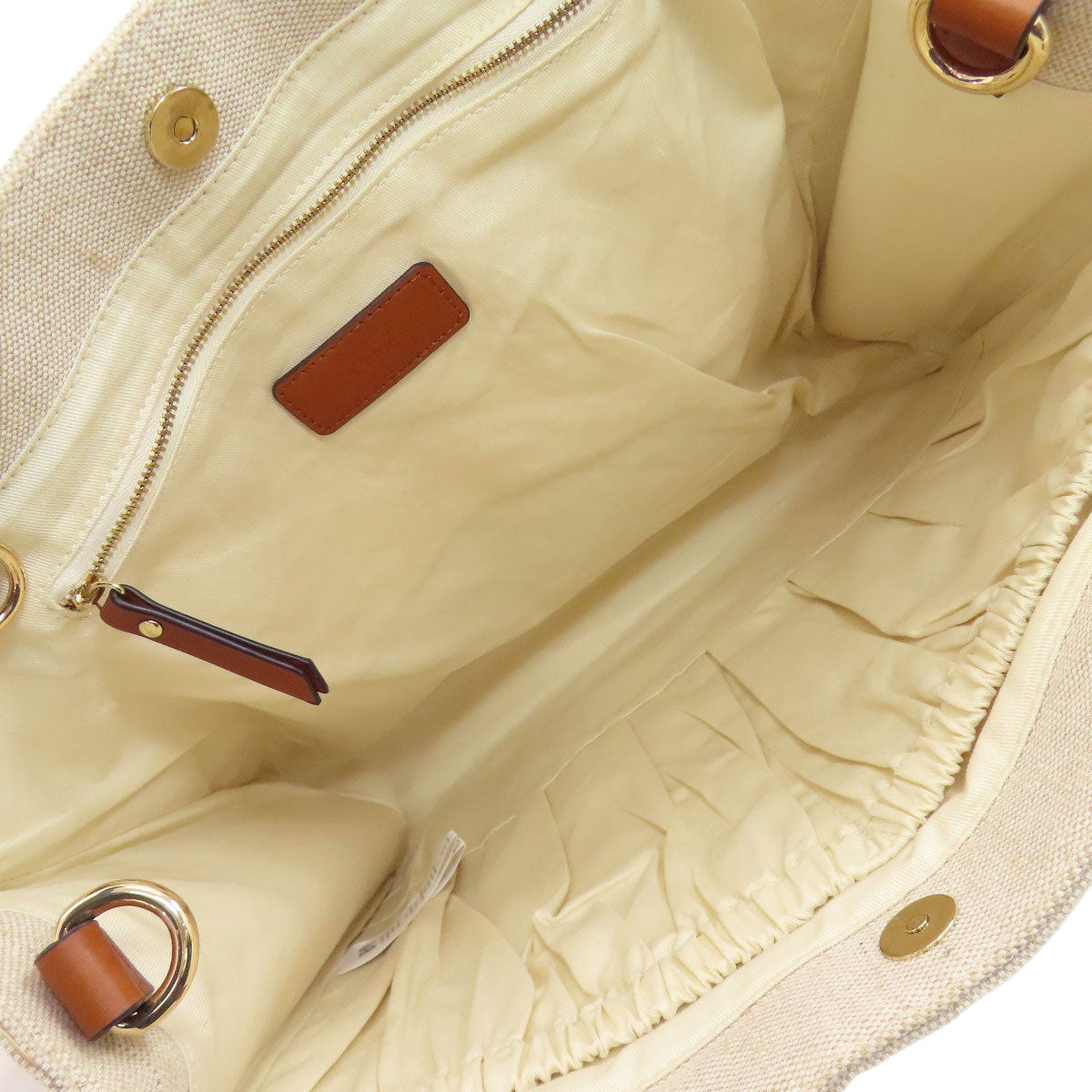 CHLOE クロエ マザーズバッグ 2WAY トートバッグ キャンバス レディース 中古