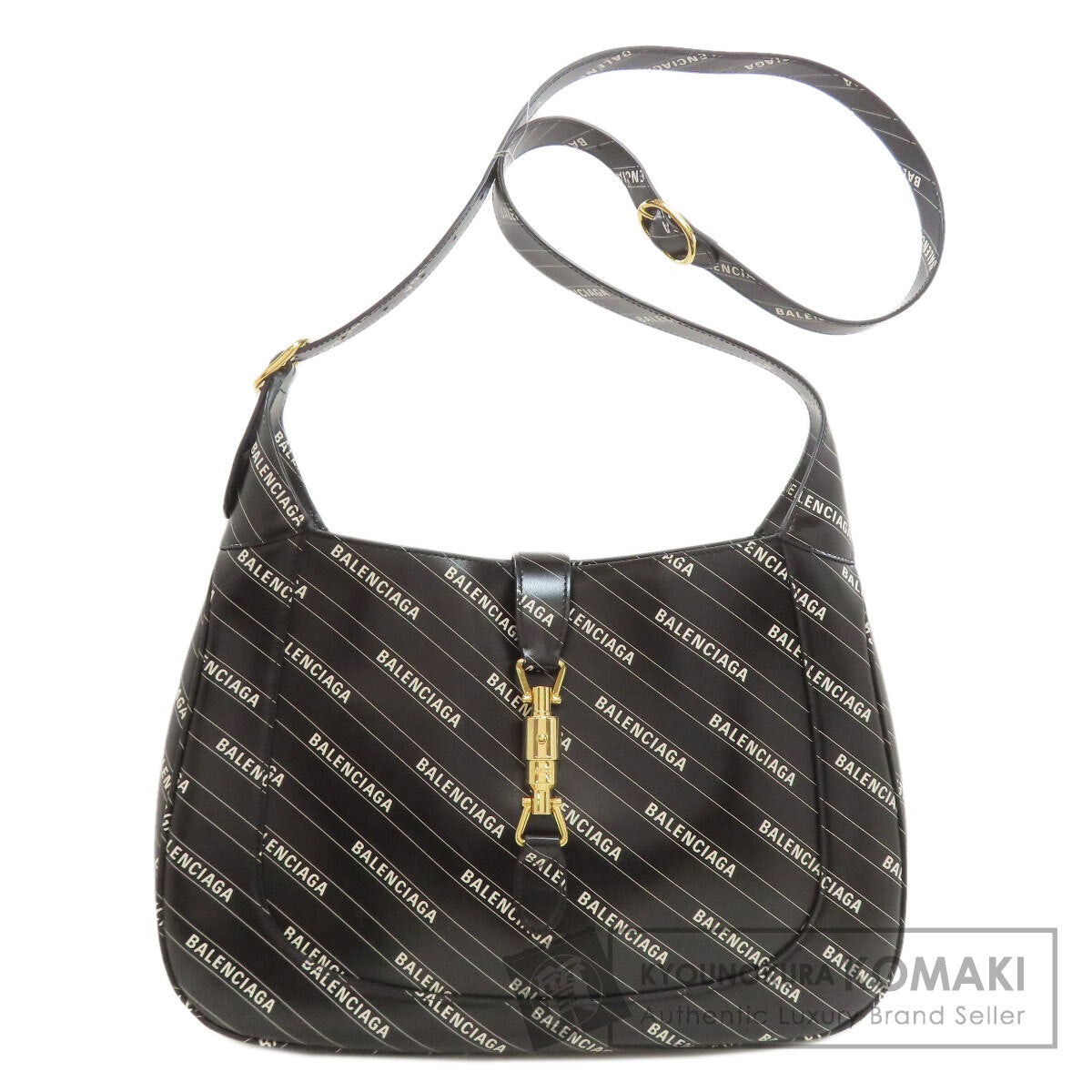 GUCCI グッチ 636712 グッチ バレンシアガ コラボ ジャッキー ショルダーバッグ カーフ レディース 中古