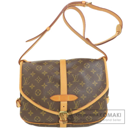 LOUIS VUITTON ルイヴィトン M42256 ソミュール30 ショルダーバッグ モノグラムキャンバス レディース 中古