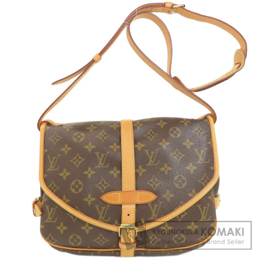 LOUIS VUITTON ルイヴィトン M42256 ソミュール30 ショルダーバッグ モノグラムキャンバス レディース 中古