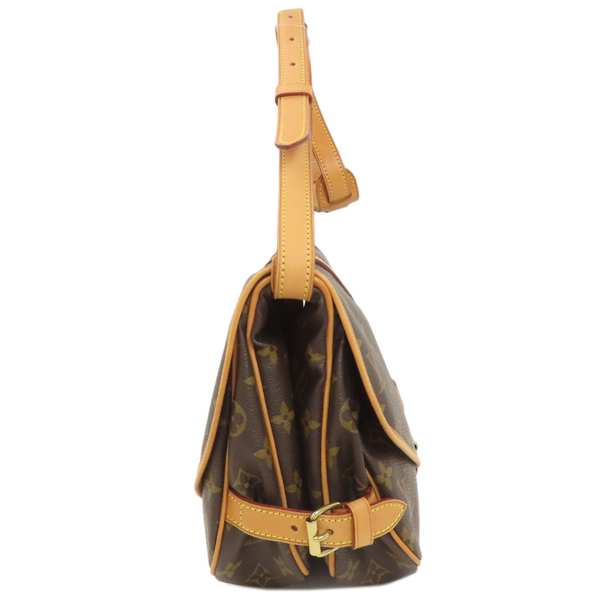 LOUIS VUITTON ルイヴィトン M42256 ソミュール30 ショルダーバッグ モノグラムキャンバス レディース 中古