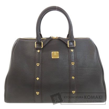 MCM エムシーエム ミニボストン ボストンバッグ カーフ レディース 中古