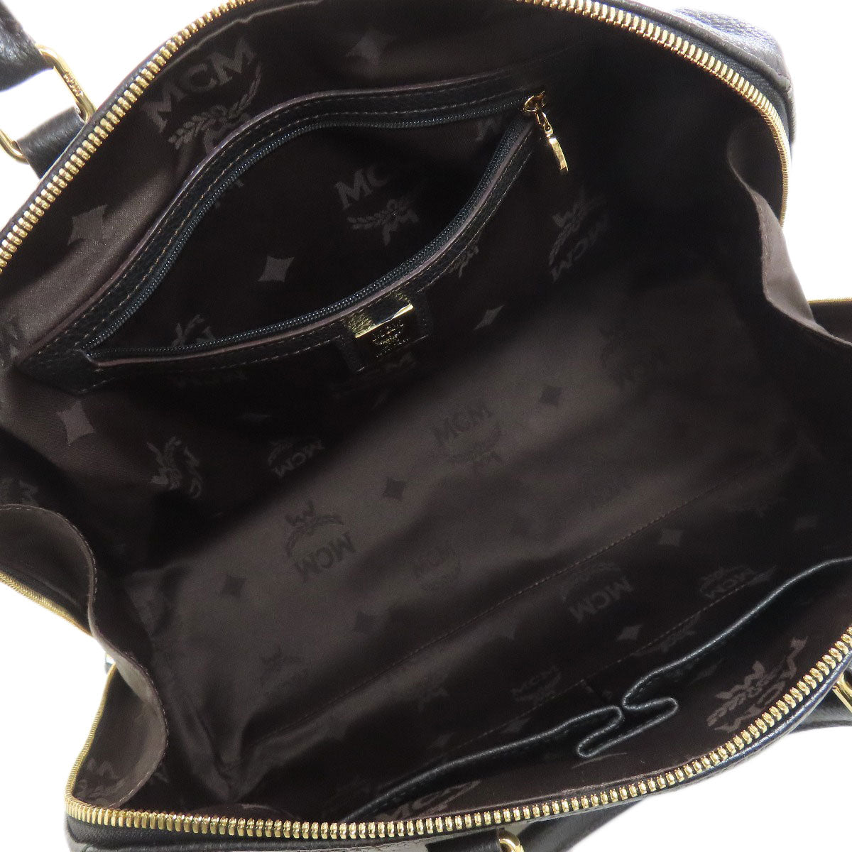 MCM エムシーエム ミニボストン ボストンバッグ カーフ レディース 中古