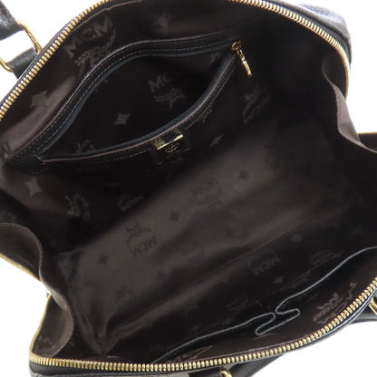 MCM エムシーエム ミニボストン ボストンバッグ カーフ レディース 中古