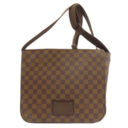 LOUIS VUITTON ルイヴィトン N51211 ブルックリンMM ショルダーバッグ ダミエキャンバス レディース 中古