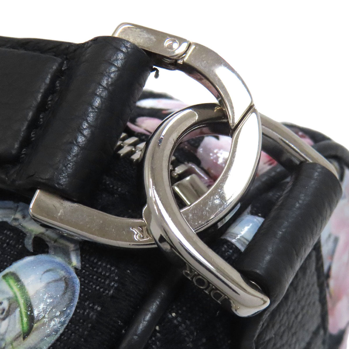 CHRISTIAN DIOR クリスチャンディオール 空山基コラボ トロッター 桜 2WAY ハンドバッグ キャンバス レディース 中古