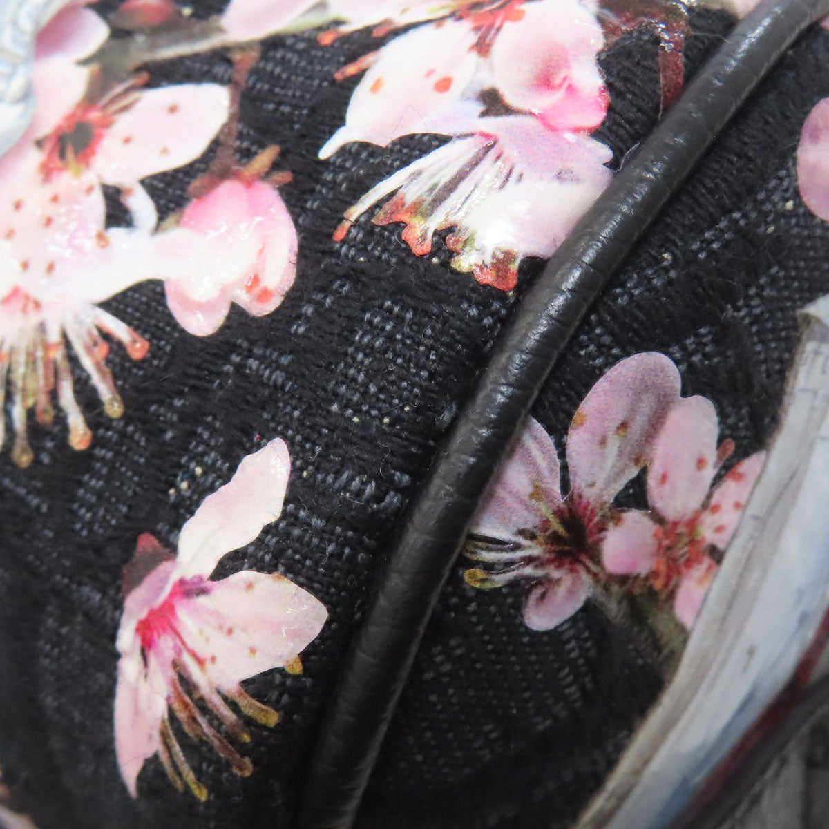 CHRISTIAN DIOR クリスチャンディオール 空山基コラボ トロッター 桜 2WAY ハンドバッグ キャンバス レディース 中古