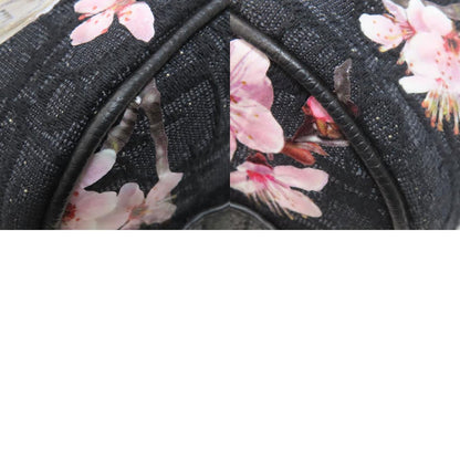CHRISTIAN DIOR クリスチャンディオール 空山基コラボ トロッター 桜 2WAY ハンドバッグ キャンバス レディース 中古