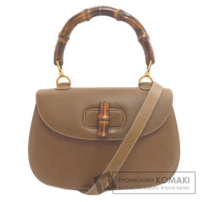 GUCCI グッチ 000・29・0633 バンブーハンドル 2WAY ハンドバッグ カーフ レディース 中古