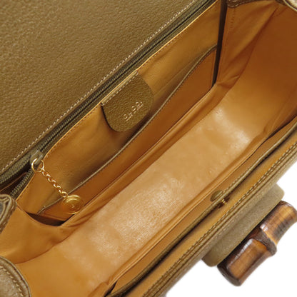 GUCCI グッチ 000・29・0633 バンブーハンドル 2WAY ハンドバッグ カーフ レディース 中古