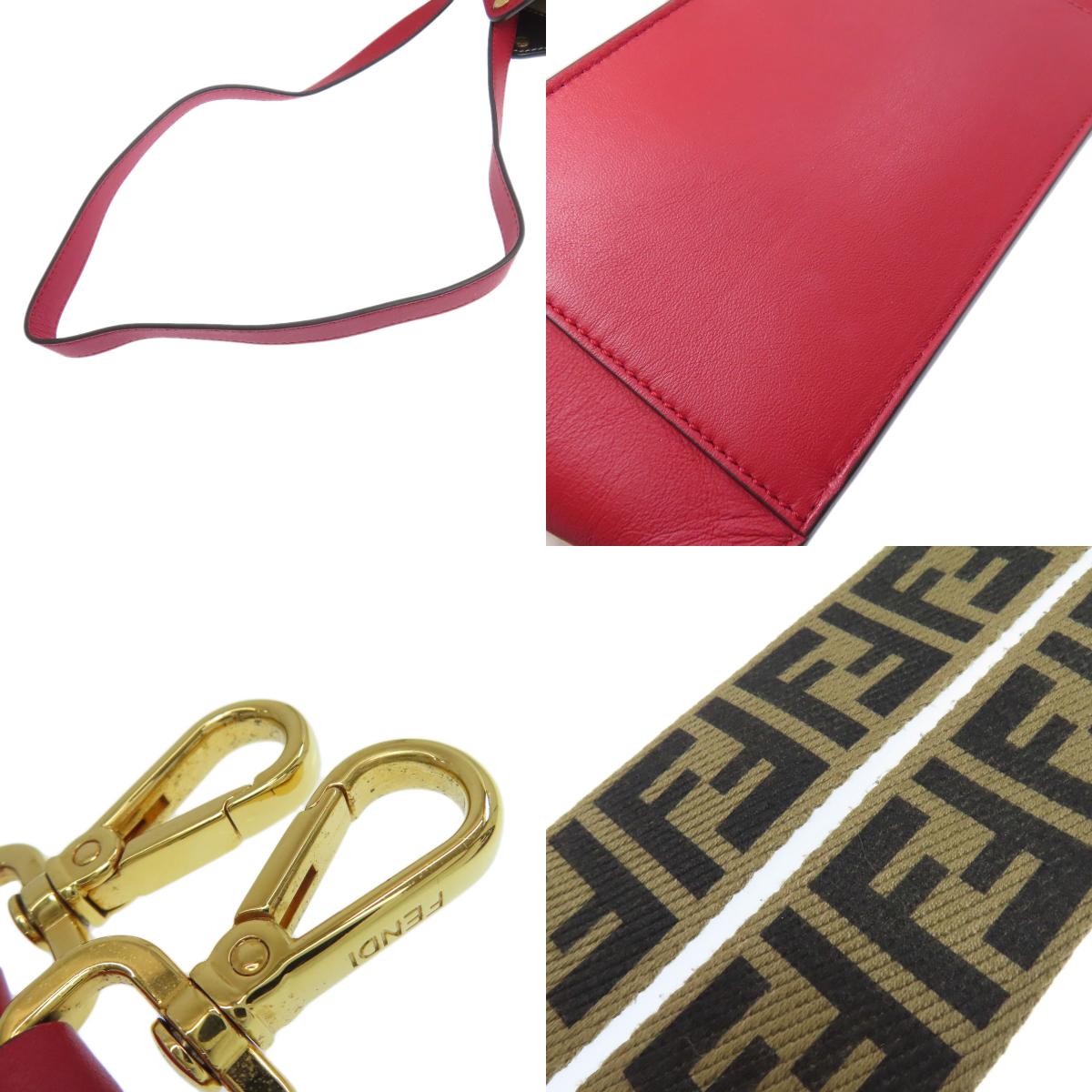 FENDI フェンディ フリップ 2WAY ハンドバッグ カーフ レディース 中古