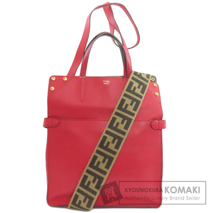 FENDI フェンディ フリップ 2WAY ハンドバッグ カーフ レディース 中古