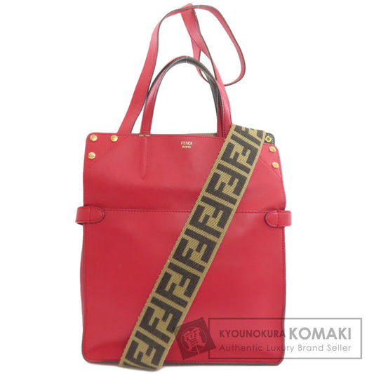 FENDI フェンディ フリップ 2WAY ハンドバッグ カーフ レディース 中古