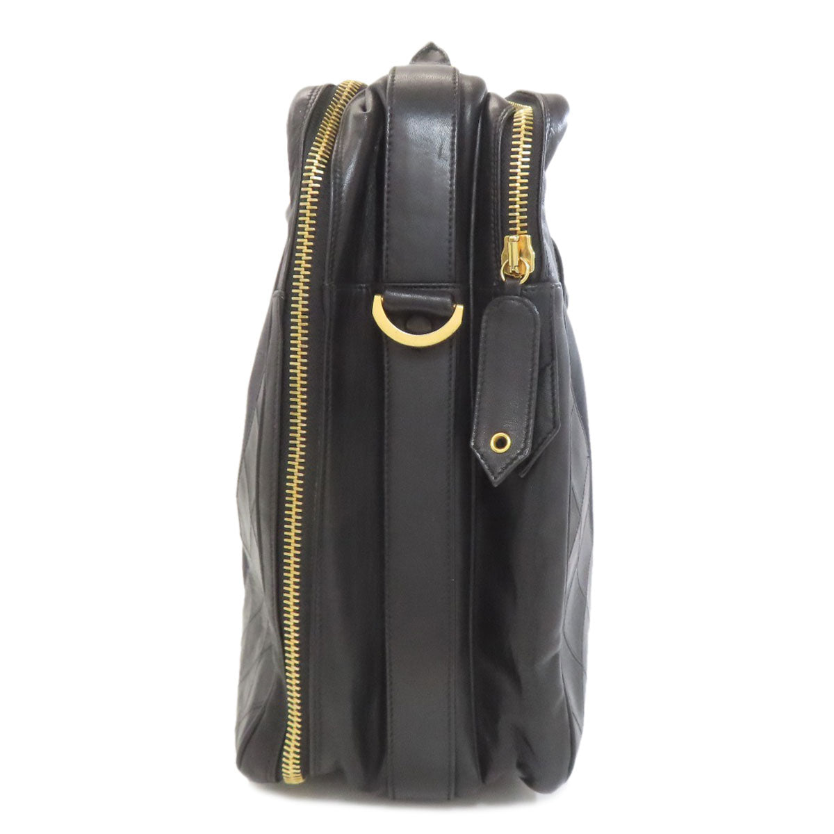 CHANEL シャネル マトラッセ ゴールド金具 2WAY ビジネスバッグ キャンバス メンズ 中古