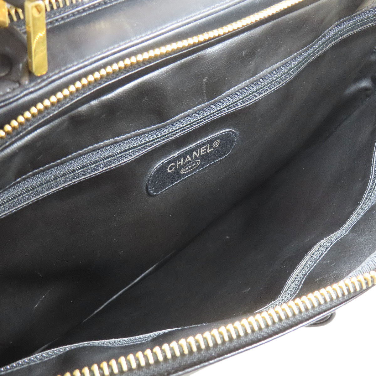 CHANEL シャネル マトラッセ ゴールド金具 2WAY ビジネスバッグ キャンバス メンズ 中古