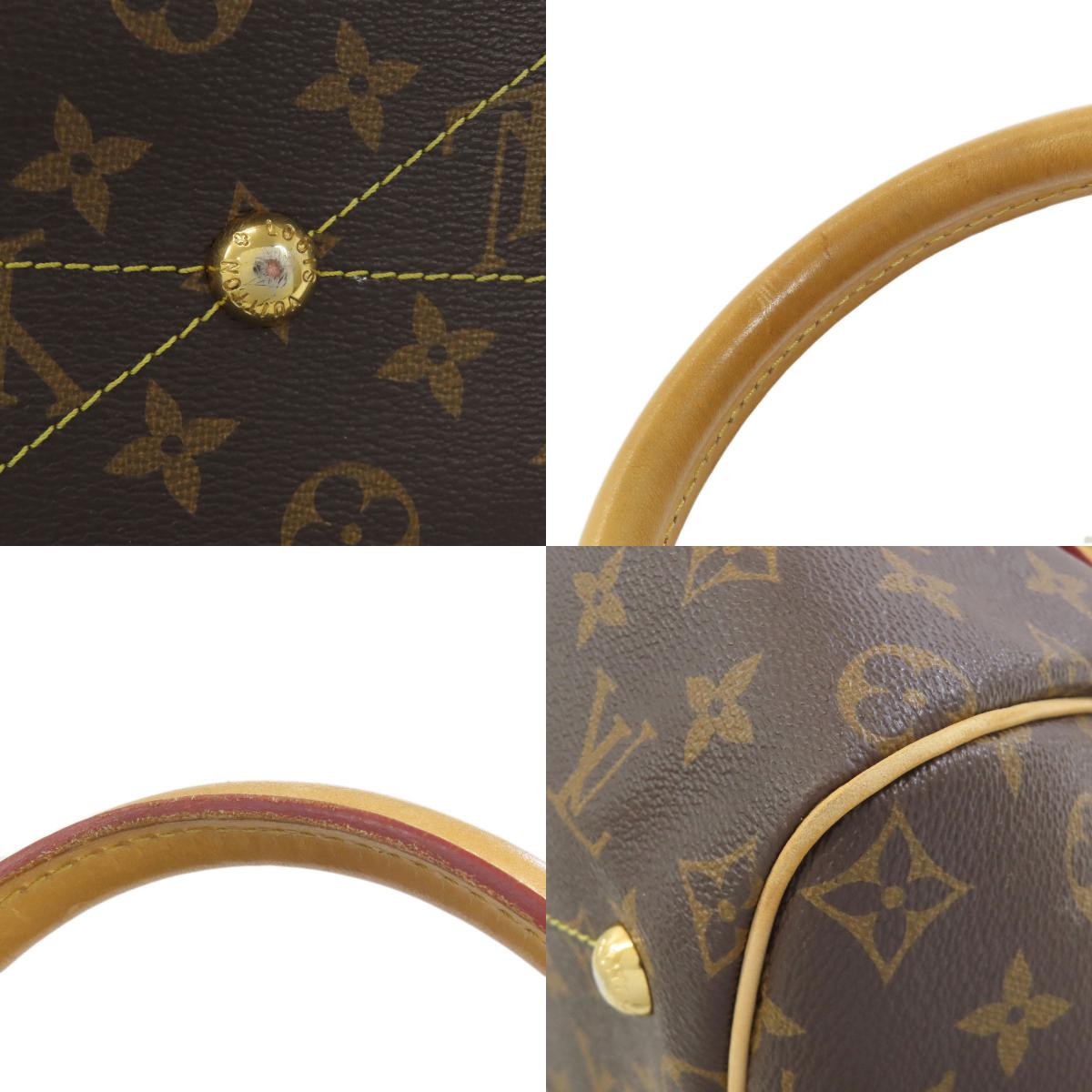 LOUIS VUITTON ルイヴィトン M40144 ティヴォリGM トートバッグ モノグラムキャンバス レディース 中古