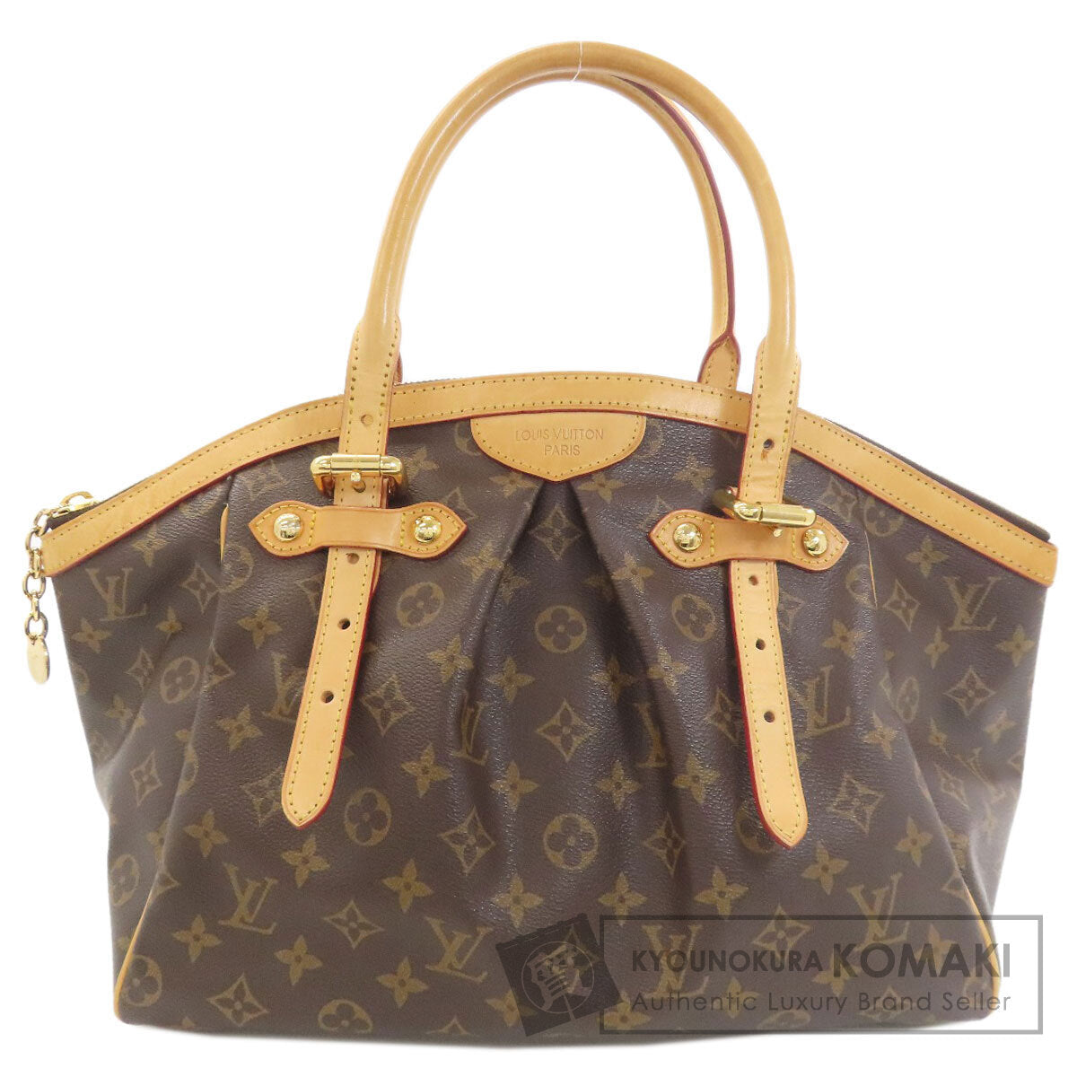 LOUIS VUITTON ルイヴィトン M40144 ティヴォリGM トートバッグ モノグラムキャンバス レディース 中古