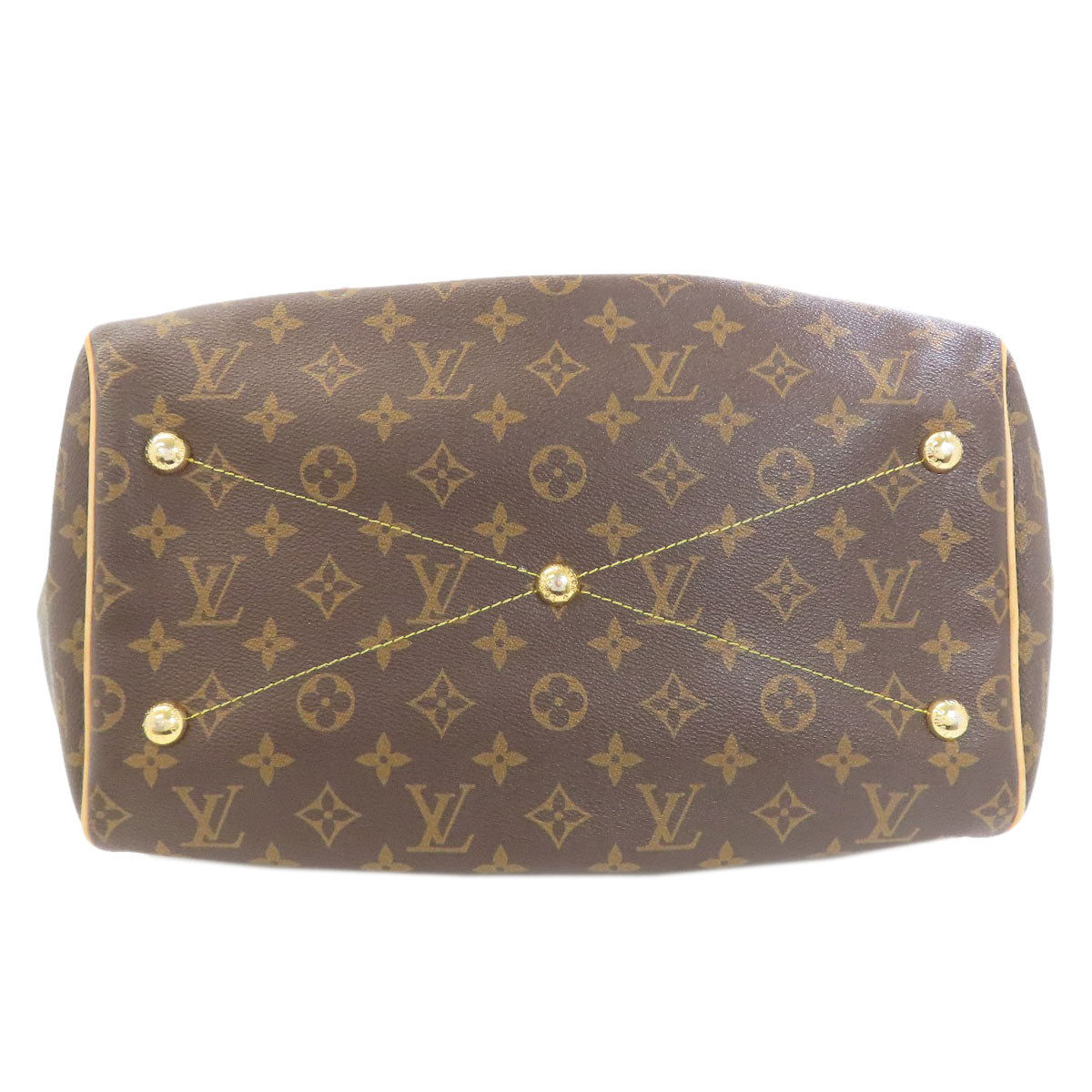 LOUIS VUITTON ルイヴィトン M40144 ティヴォリGM トートバッグ モノグラムキャンバス レディース 中古