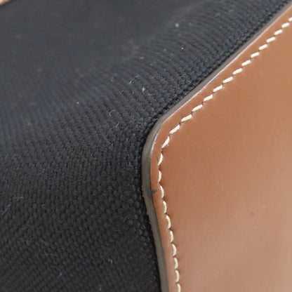 BURBERRY バーバリー ロゴ ショルダーバッグ キャンバス レディース 中古