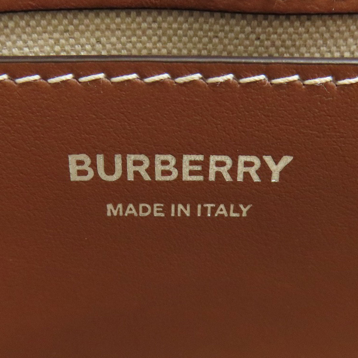 BURBERRY バーバリー ロゴ ショルダーバッグ キャンバス レディース 中古