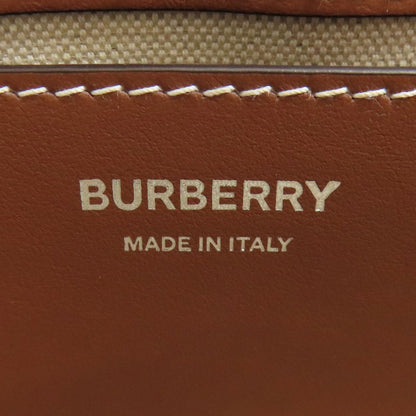 BURBERRY バーバリー ロゴ ショルダーバッグ キャンバス レディース 中古