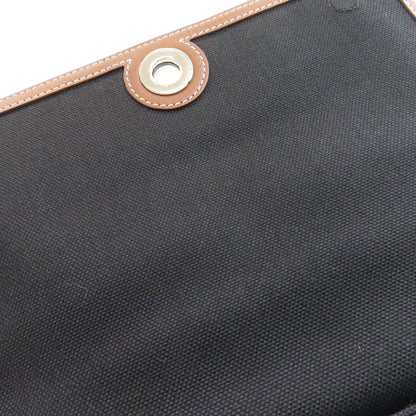 BURBERRY バーバリー ロゴ ショルダーバッグ キャンバス レディース 中古