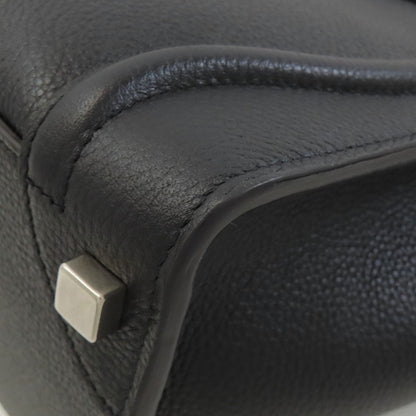 CELINE セリーヌ ラゲージマイクロ ハンドバッグ カーフ レディース 中古